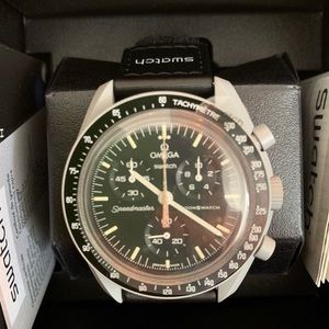 🖤 LIMITED EDITION SWATCH x OMEGA MISSION TO THE MOON BIOCERAMIC MOONSWAT…